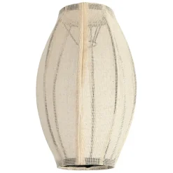 Fabrique de Styles Suspensionen coton et fer écru non électrifiée d25xh39cm - Enigma* Suspensions