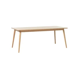 Fabrique de Styles Table à manger en placage chêne 190x90cm - barrali* Table De Salle À Manger