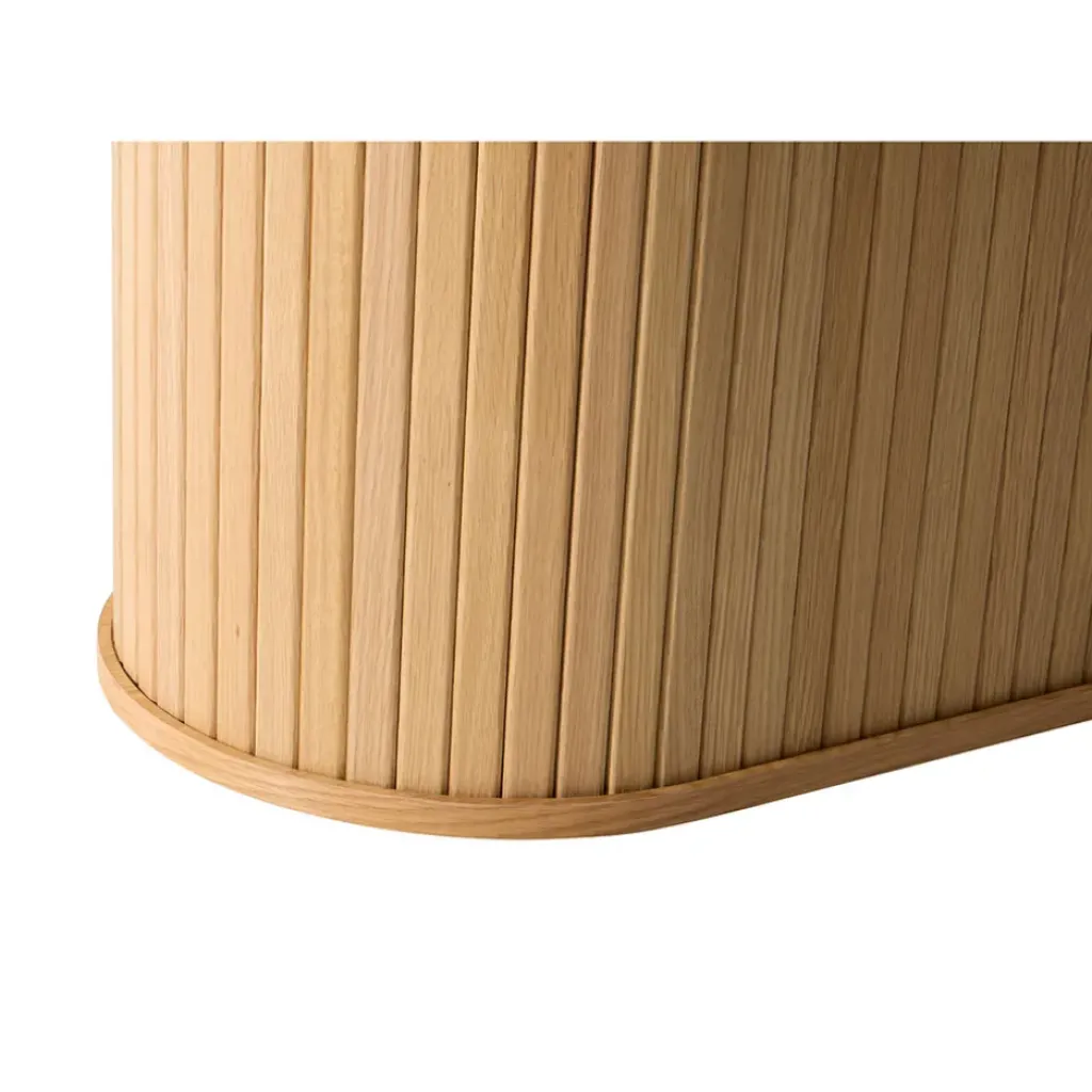 Fabrique de Styles Table à manger ovale en placage chêne 180x95cm - Nola* Table De Salle À Manger