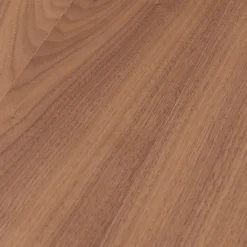 Fabrique de Styles Table à manger ronde en noyer et pieds hêtre noir d100cm - Caly* Table De Salle À Manger