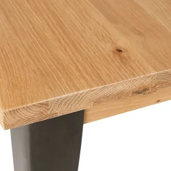 Fabrique de Styles Table basse en chêne massif et pieds acier L120cm - Manny* Table Basses