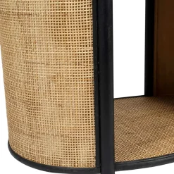 Fabrique de Styles Table basse en rotin et sapin naturel et noir - Balamea* Table Basses