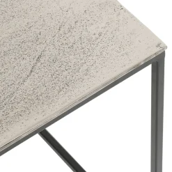 Fabrique de Styles Table basse gigogne carrée (lot de 2) en aluminium et fer - Felia* Table Basses