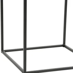 Fabrique de Styles Table basse gigogne carrée (lot de 2) en aluminium et fer doré - Felia* Table Basses