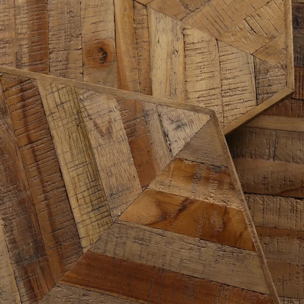 Fabrique de Styles Table basse gigogne (lot de 3) en teck et métal - Woody* Table Basses