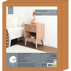 Fabrique de Styles Table de chevet en pin naturel 1 tiroir - Kara* Tables De Chevet