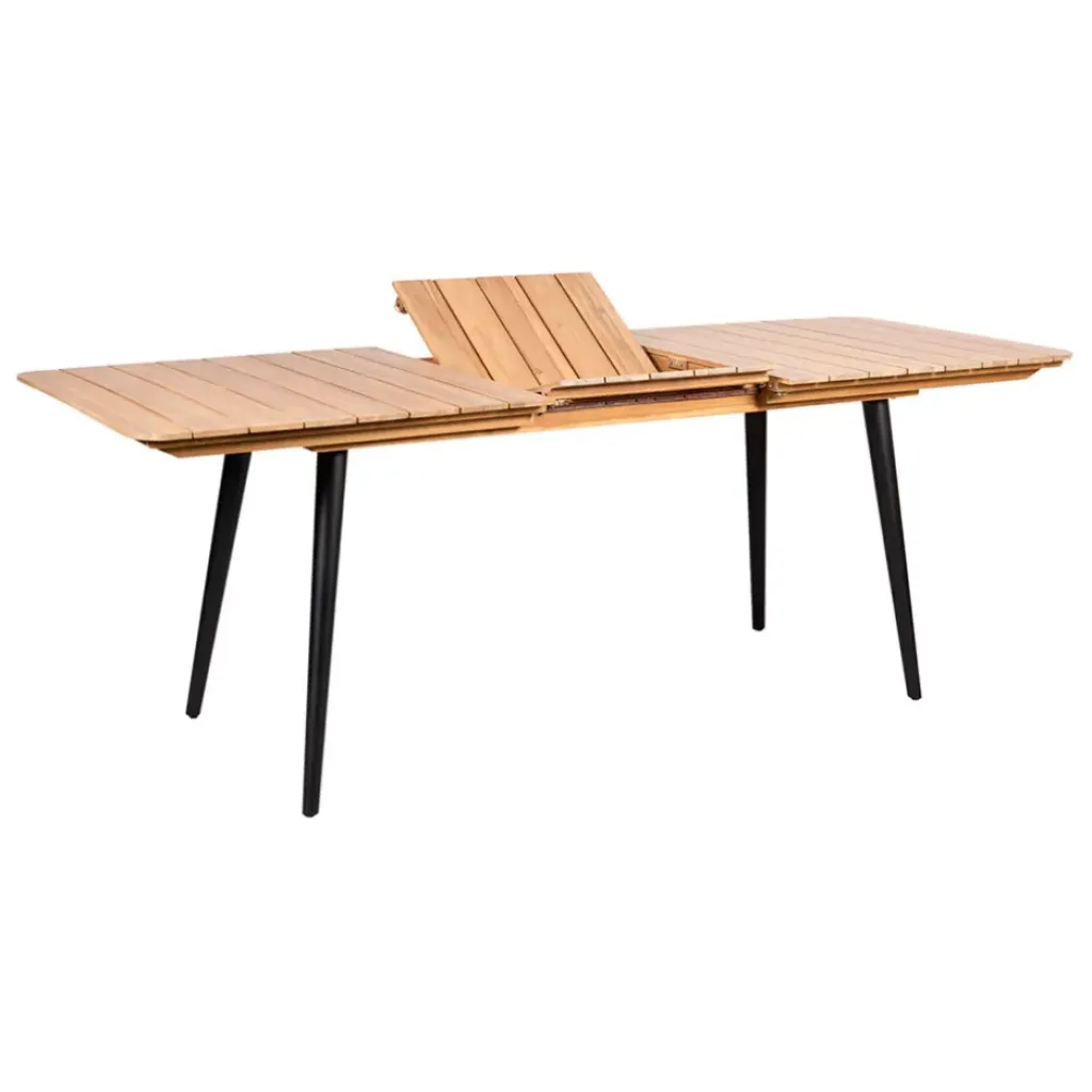 Fabrique de Styles Table de jardin avec rallonge en acacia écru 210-160x80cm - Santo*Enfant Tables De Jardin|Jardin