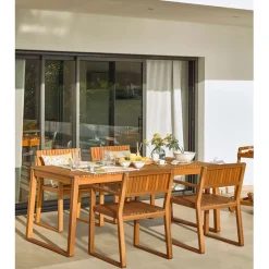 Fabrique de Styles Table de jardin en bois d'acacia 190x90cm - Emili*Enfant Tables De Jardin|Jardin