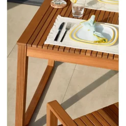 Fabrique de Styles Table de jardin en bois d'acacia 190x90cm - Emili*Enfant Tables De Jardin|Jardin