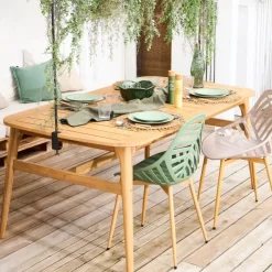 Fabrique de Styles Table de jardin extensible en acacia 180(+40cm)x100cm - Cavalo*Enfant Tables De Jardin|Jardin
