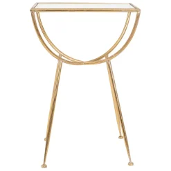 Fabrique de Styles Table d'appoint en fer e et verre - Eluminea H60cm* Bouts De Canapé Et Tables D'appoint