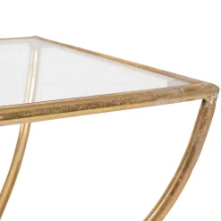 Fabrique de Styles Table d'appoint en fer e et verre - Eluminea H60cm* Bouts De Canapé Et Tables D'appoint