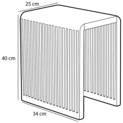 Fabrique de Styles Table d'appoint gigogne (lot de 3) en bois naturel - Yonker* Bouts De Canapé Et Tables D'appoint