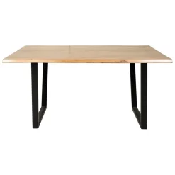 Fabrique de Styles Table en acacia et pieds en fer noir 160x90cm - Brooklyn* Table De Salle À Manger
