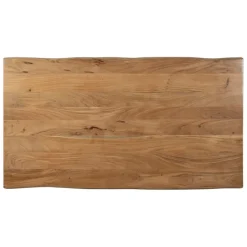 Fabrique de Styles Table en acacia et pieds en fer noir 160x90cm - Brooklyn* Table De Salle À Manger