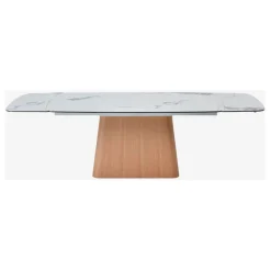 Fabrique de Styles Table extensible en verre et céramique l180-260cm - Linka* Table De Salle À Manger