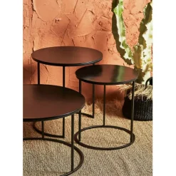 Fabrique de Styles Tables d'appoint gigogne (x2) en fer - Felia* Bouts De Canapé Et Tables D'appoint