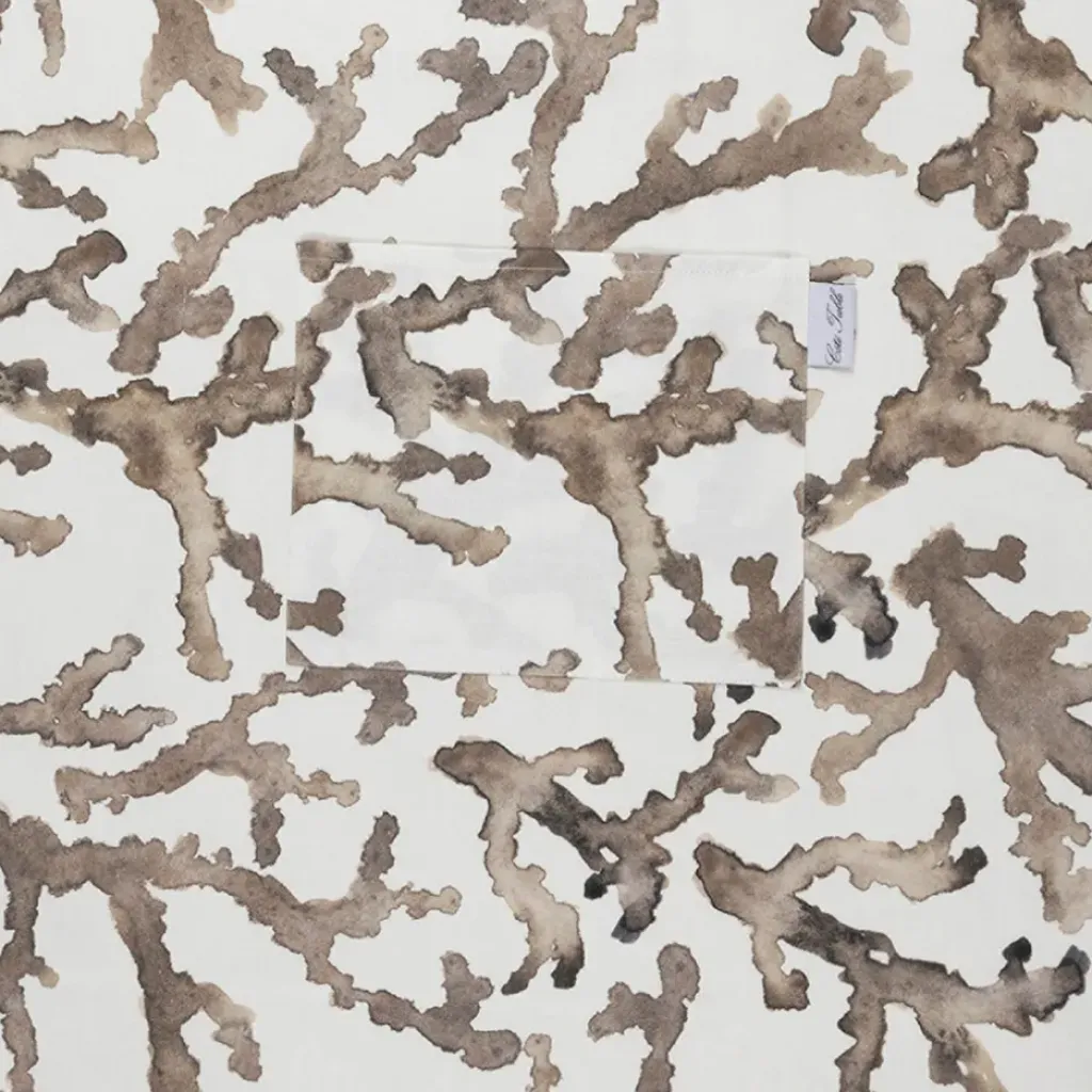 Fabrique de Styles Tablier en coton blanc et marron - Estran* Torchons, Tabliers Et Maniques