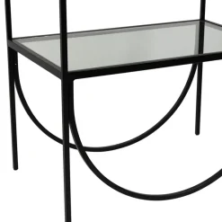 Fabrique de Styles Étagère 3 niveaux en verre et fer h120cm - Lernet* Bibliothèques Et Étagères