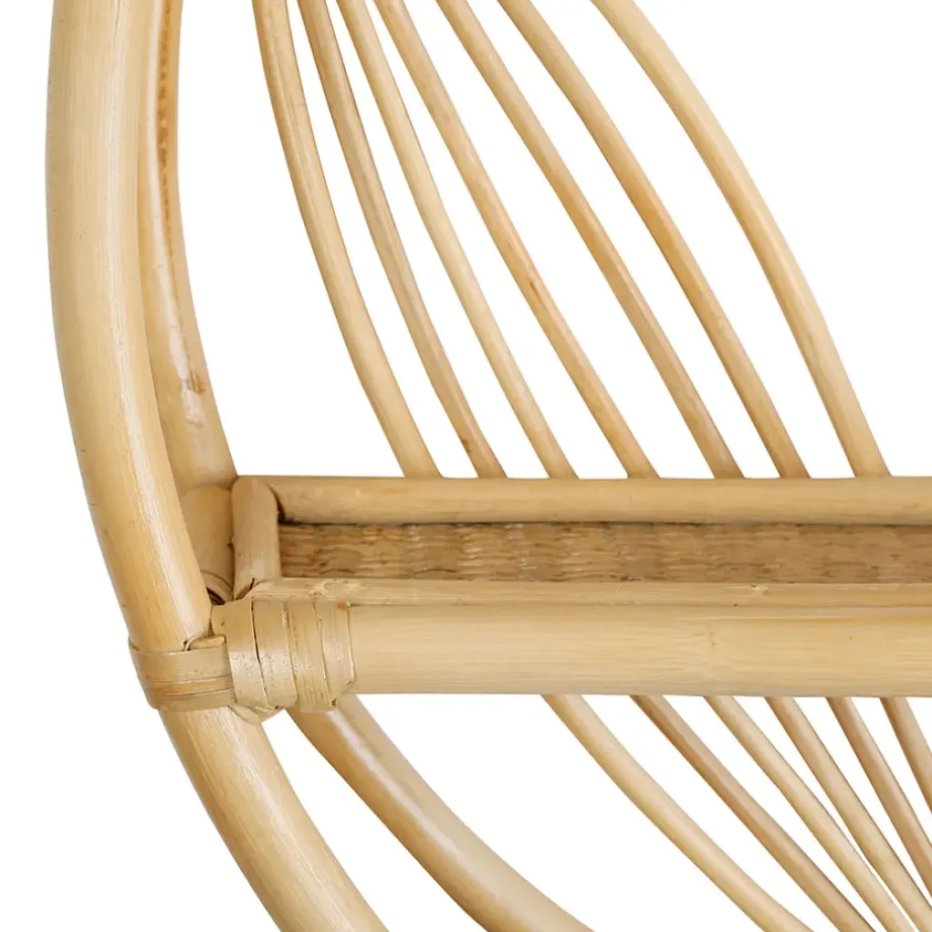 Fabrique de Styles Étagère murale 2 niveaux en rotin d60cm - Gispsy* Étagères Murales