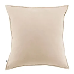 Fabrique de Styles Taie d'oreiller en flanelle sable 63x63cm - Candice* Taies Et Traversins