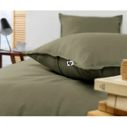 Fabrique de Styles Taie d'oreiller en flanelle romarin 63x63cm - Candice* Taies Et Traversins