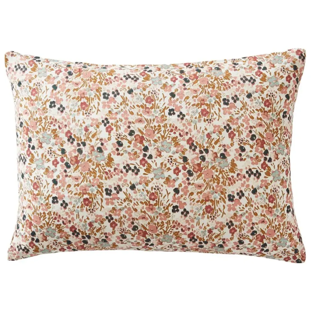 Fabrique de Styles Taie d'oreiller en gaze de coton imprimée pampa 50x70cm - Capucine* Taies Et Traversins