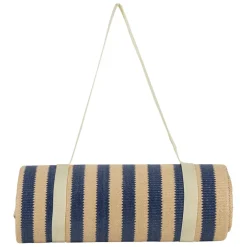 Fabrique de Styles Tapis de plage en tissu rayé et naturel 180x120cm - Medi* Draps De Plage Et Foutas