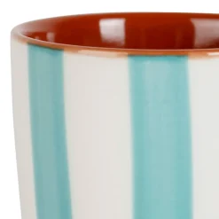Fabrique de Styles Tasse en grès rayée et blanc 10cl - Alaria* Tasses Et Mugs
