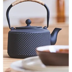 Fabrique de Styles Theiere en fonte avec anse corde - point* Théières Et Cafetières