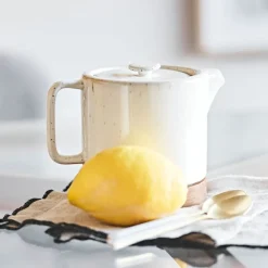 Fabrique de Styles Théière en grès moucheté et bois avec filtre - nordika* Théières Et Cafetières