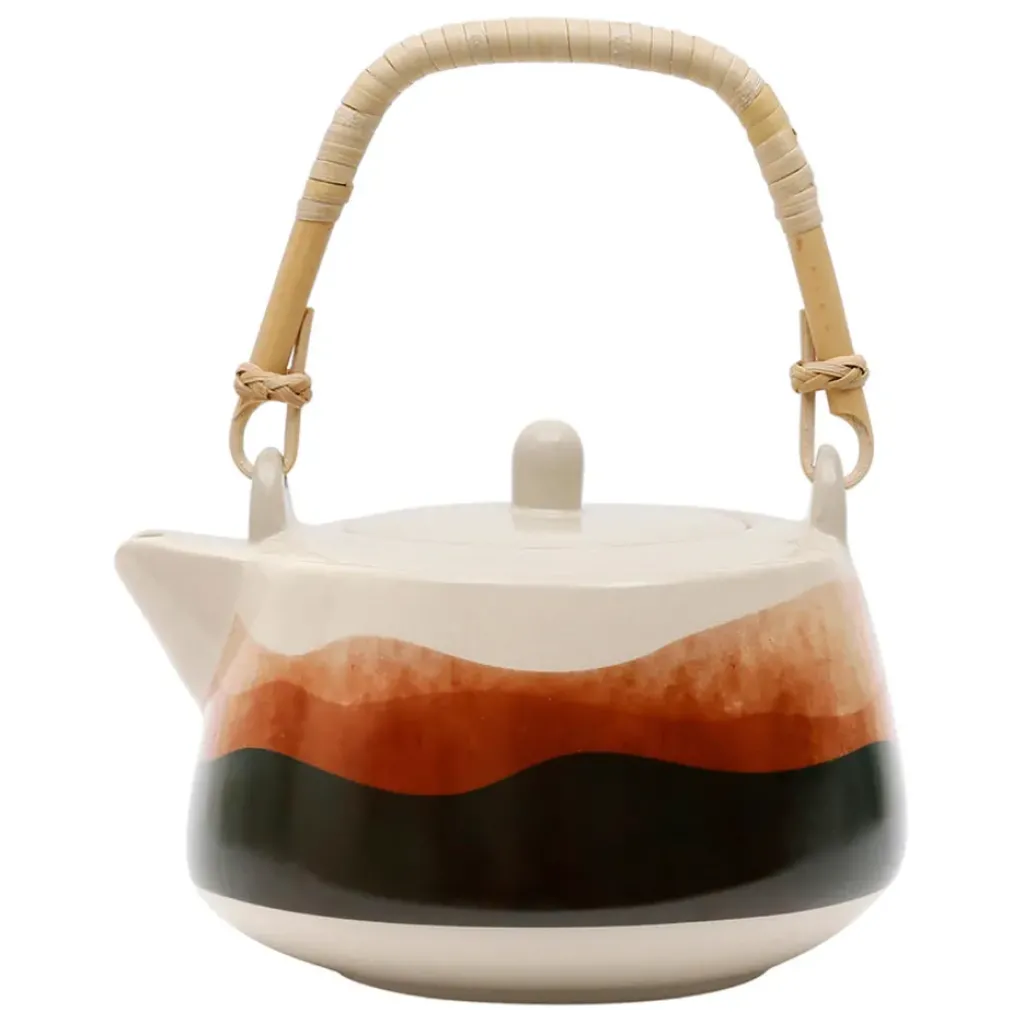 Fabrique de Styles Théière et vert en porcelaine avec filtre 1.3l - sweet leaves* Théières Et Cafetières