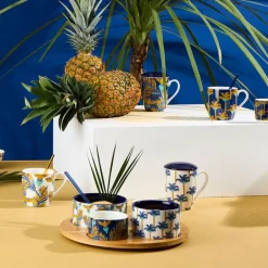 Fabrique de Styles Tisanière en porcelaine idigo avec filtre inox 37.5cl - Mocoa* Tasses Et Mugs