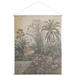 Fabrique de Styles Toile jungle en tissu et sapin 120x150cm* Tableaux Et Toiles