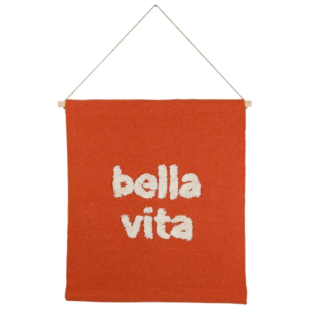 Fabrique de Styles Toile "bella vita" en coton et bois 60x70cm - Palma* Tableaux Et Toiles