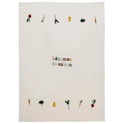 Fabrique de Styles Torchon saison en coton écru 70x50cm - P'tit Legumes* Torchons, Tabliers Et Maniques