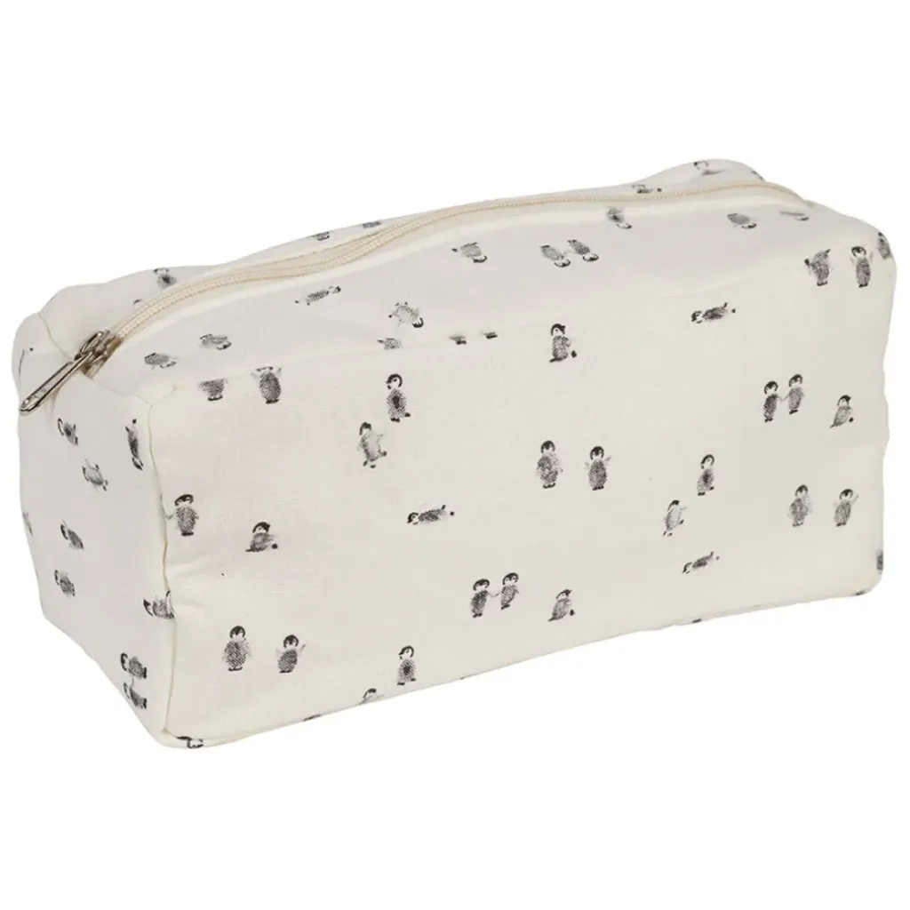 Fabrique de Styles Trousse de toilette banquise en coton écru et gris - Sweetdream* Pochettes Et Housses