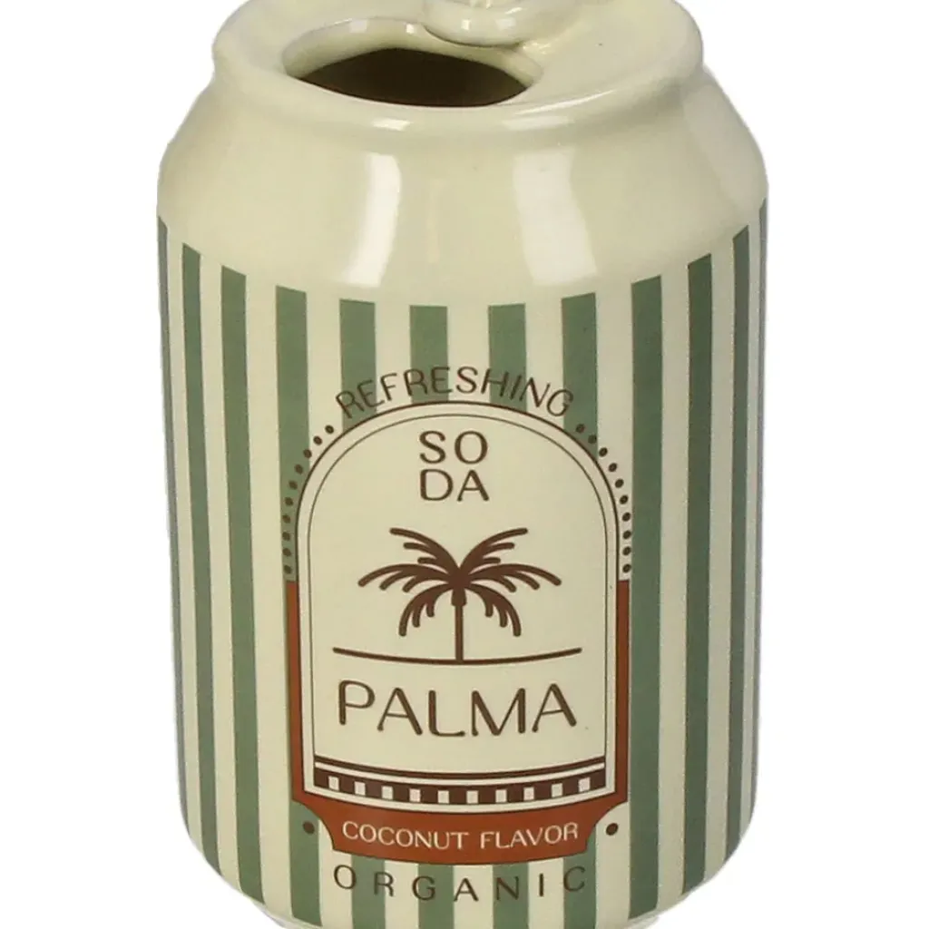 Fabrique de Styles Vase canette de soda en faïence vert h11cm* Vases Et Soliflores