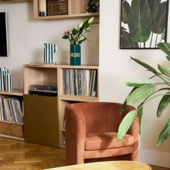 Fabrique de Styles Vase coeur en grès "Amore" émeraude h24cm - Funky* Vases Et Soliflores