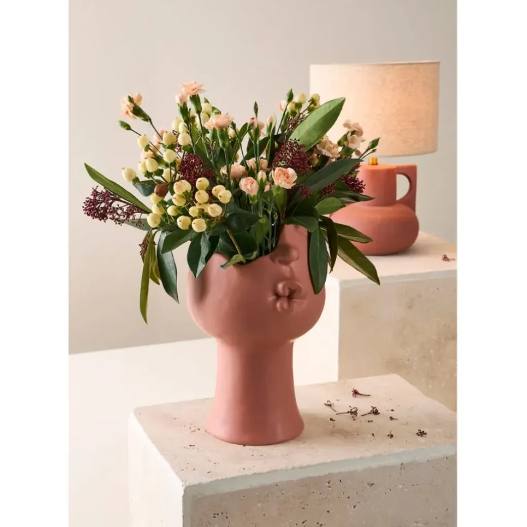 Fabrique de Styles Vase en grès h29cm - Face* Vases Et Soliflores