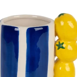 Fabrique de Styles Vase en porcelaine et jaune citron h19cm - Mocoa* Vases Et Soliflores