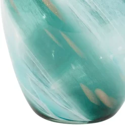 Fabrique de Styles Vase en verre émeraude et doré h32cm - Sablon* Vases Et Soliflores