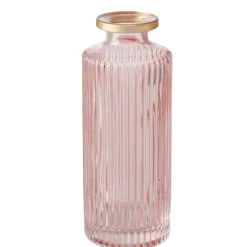 Fabrique de Styles Vase en verre strié et or h13cm - Adore* Vases Et Soliflores