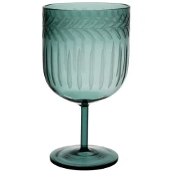 Fabrique de Styles Verre à pied en verre borosilicate émeraude 25cl - Azelie* Verres À Eau Et Gobelets