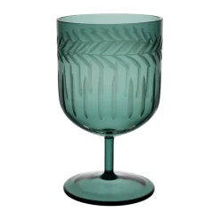 Fabrique de Styles Verre à pied en verre borosilicate émeraude 20cl - Azelie* Verres À Eau Et Gobelets