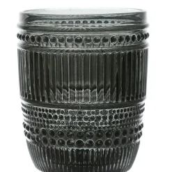 Fabrique de Styles Verre à pied en verre fumé 30cl - strie* Verres À Vin