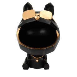 Fabrique de Styles Vide poche chien a lunettes noir* Petits Objets Déco