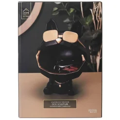 Fabrique de Styles Vide poche chien a lunettes noir* Petits Objets Déco