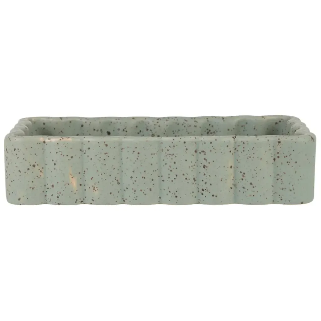 Fabrique de Styles Vide poche en grès moucheté 18x10cm - Aurore* Petits Objets Déco